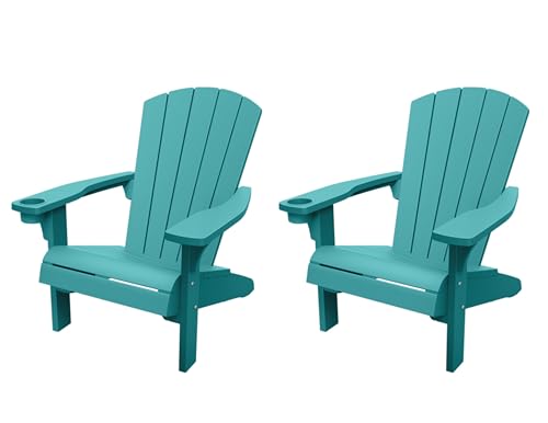 KETER Fauteuil de Jardin Adirondack - Lot de 2 - Bleu
