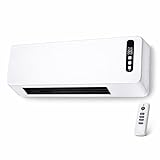 Termoconvettore Ceramico Elettrico da Parete con Funzione Ventilatore Estiva Telecomando e...