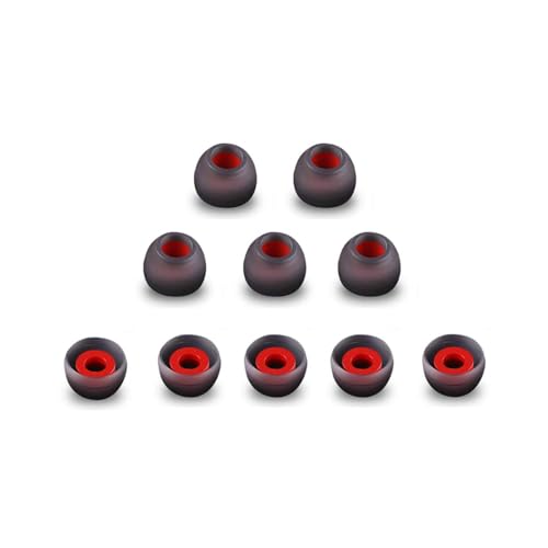 HUIKKJP シリコン交換用インナーイヤー型イヤーピースのヒント 10個セット ポータブルオーディオアクセサリ 柔らかい イヤホンイヤーピース