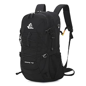 Bseash 40L Leichter Wanderrucksack Schwarz