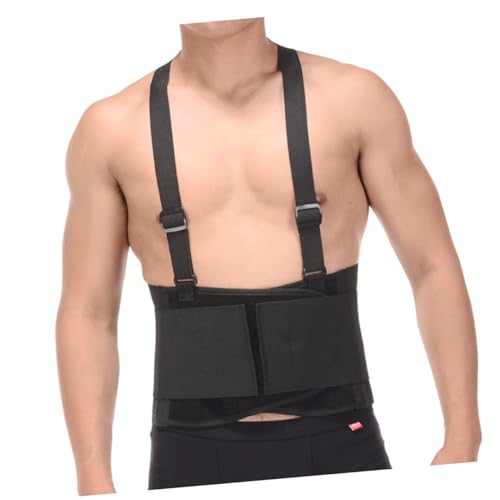 NOLITOY Lumbar Brace Strap Waist Support Belt Underbust Corset Bodysuit Corset Adjustable Waist Support Protective Back Strap Mens Belts Corset Bralette Back Support Belt Black