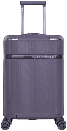 SANTINO, Mala de Bordo Versalhes Rígida 360° Santino P- ASDV501P Cor: Chumbo
