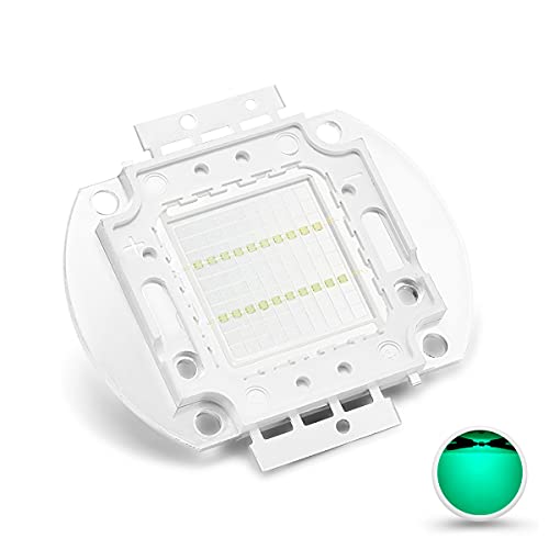 Chanzon �n�C�p���[ LED �`�b�v 20W �V�A�� (490nm / 600mA / DC 30V-34V / 20 ���b�g) �����P�x SMD COB �����̃R���|�[�l���g �_�C�I�[�h 20W �d�������v �r�[�Y DIY �Ɩ�