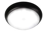 Luminosa LT1015 13 Inch Modern Round Flush Mount LED Light, Oil Rubbed Bronze Finish, Dimmable, Warm White Fixture