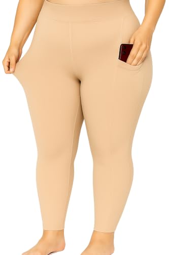 Image of Bio-Washed Soft and Stretchy Ankle Length Leggings with Pocket (Regular and Plus Size)