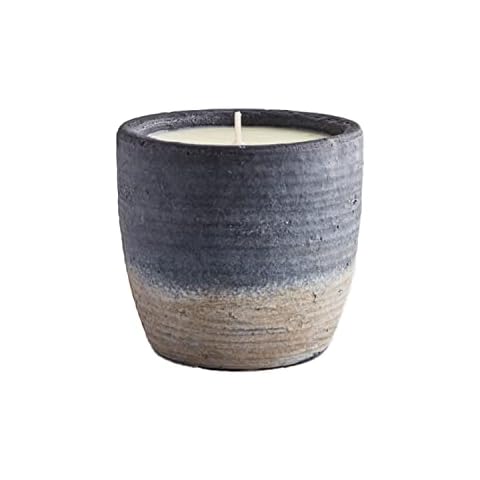 St. Eval Sea Salt - Coastal Collection - Large Pot Candle - Navy and Grey Ombre - Unique Ozonic and Citrus Scent Reminiscent of The Ocean - Made in Cornwall Cover