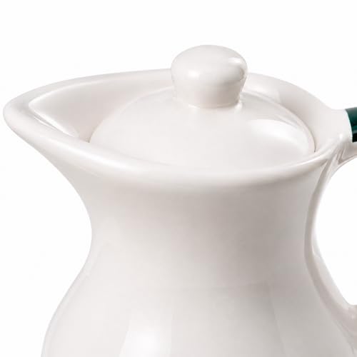 Image of Crazy Sutra Naturra Sunflower Ceramic Oil Dispenser Bottle | Decorative, Vinegar & Olive Oil Pourer, With Lid, Kitchen Serving Cruet