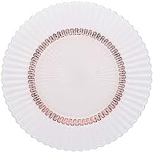 Fortessa Archie Glass Salad/Dessert Plate, 8.5 Inch, Pink