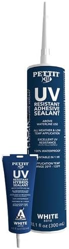 Part Synergy Replacement for UV Resistant Adhesive Sealant – White (4.5 oz Tube)