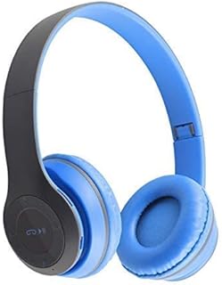 icall P47 Wireless Bluetooth On Ear Headphone with Mic (Blue)