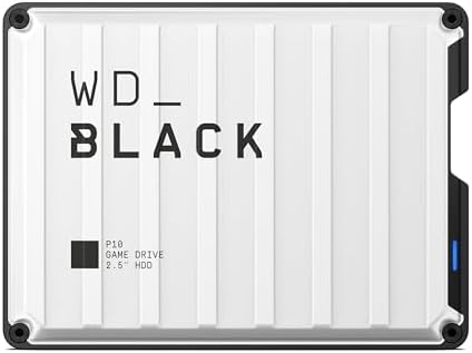 2TB WD_Black P10 Game Drive, Works with PlayStation for On-the-Go Access to Your PlayStation Game Library - WDBSYM0020BWT