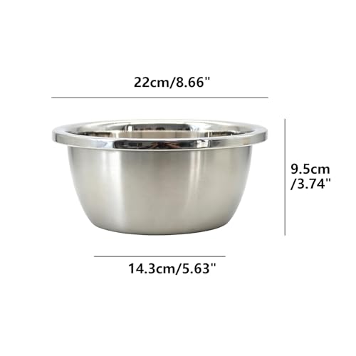 Bowls de acero inoxidable para mezclar 6 piezas miniatura 2