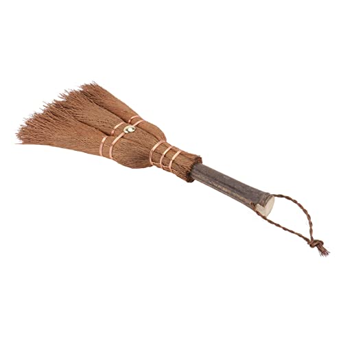 VALICLUD 1Pc Mini Broom Lightweight Palm Cleaning Brush for Tea Ceremony Adorable Small Broom for Home Use Efficient Garbage Cleaner Practical Design