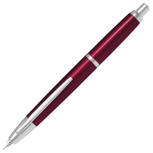 キャップレスデシモ レッド　細字　F パイロット 万年筆 キャップレスデシモ F 細字（レッド