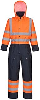 Portwest High Visibilty Waterproof Thermal Coverall (Large)