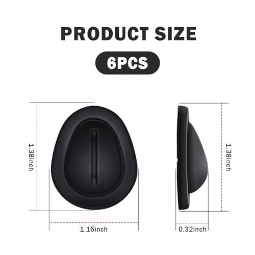 Limitador para portavasos de auto 6 pcs silicona negro miniatura 2