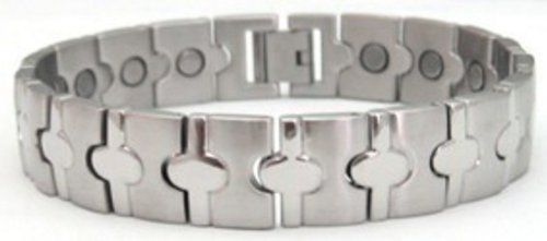 Roger Enterprises Men's Powerful High 5000 Gauss Stainless Steel Magnetic Bracelet 8.5 Roger Enterprises Men's Powerful High 5000 Gauss Stainless Steel Magnetic Bracelet 8.5"