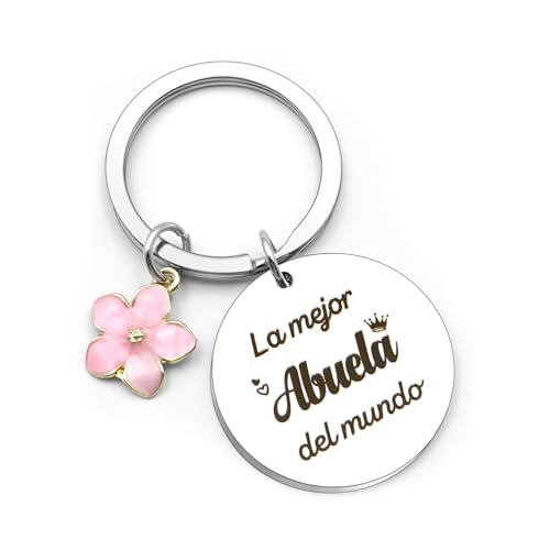 Regalo para Abuela,Regalo Dia de la Madre Abuela,Regalo Abuela Cumpleaños Navidad San Valentín Originales Ideas Personalizado,Regalos para Abuelos Primerizos,Llavero