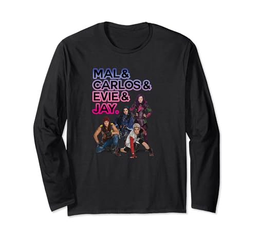Haut Disney Descendants Evil : t-shirt manches longues look collège