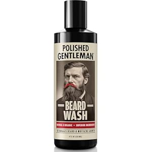 Refreshing Beard Shampoo and Face Wash with Peppermint Tea Tree and Argan Oil – for Thicker and Softer Beard (4oz)