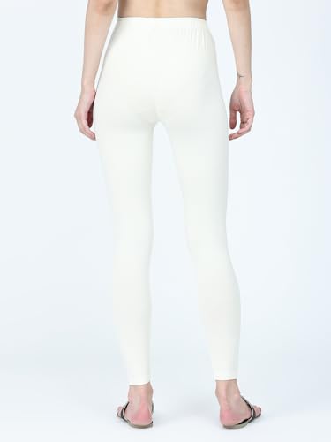 Image of Robinbosky Premium Stretchable Cotton Ankle Legging for Women | Suitable for Formal wear & Casual wear | High-End Elastic Makes The Leggings Squat Proof and Durable for Travel, Yoga, & Workout.