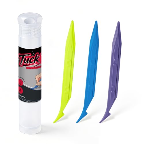 Gomake 3PCS Double Edge Vinyl Wrap Tucking Tool Kit - Professional Dual-Head Car Wrapping Tools for Smooth Edges & Remove Bubble