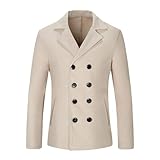 blouson moto toute saison homme pas cher Poche à de couleur unie offrant une solution de rangement et pratique pour vos effets personnels.manteau homme long