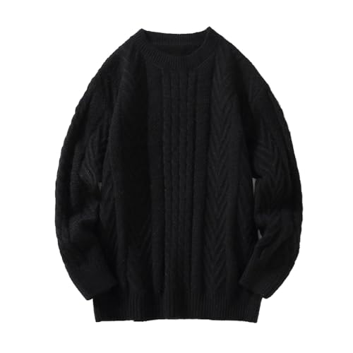 Pull hiver homme ample couleur unie idéal pour le quotidien