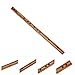 BESTonZON 3pcs Wooden Piccolo Little Flute Traditional Chinese Musical Instrument No Lacquer Fashionable Mirror Polishing