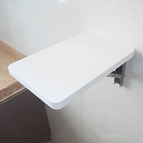Versátil mesa de pared plegable para cocina y oficina, ahorra espacio, escritorio de madera blanca, barra de desayuno y mesa de comedor pequeña, perfecta para espacios pequeños