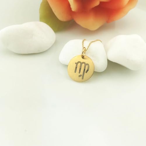 Collier Vierge argent plaqué or抗ternissement avec chaîne 45 cm - 2