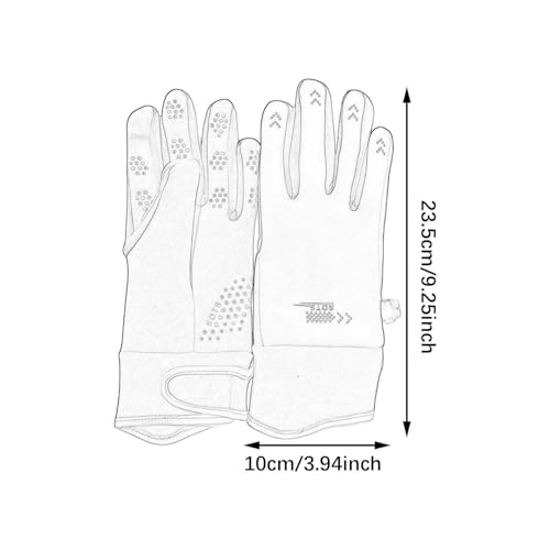 Guantes de esquí de invierno táctiles con forro grueso impermeable 3