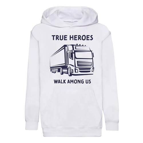 Sweat à Capuche Enfant Camionneur le Cadeau Idéal pour Petit Passionné
