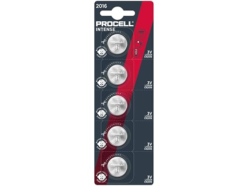 Procell Batterie Lithium, Knopfzelle, CR2025, 3V Intense, Retail-Blister (5-Pack)