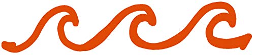 hBARSCI Waves �r�j�[���f�J�[�� �� �g���b�N �� �m�[�g�p�\�R�� �^�u���b�g �A�E�g�h�A�O���[�h ����2.5�~���r�j�[�� �l�X�ȃT�C�Y�ƐF�����p�� 5 Inches �I�����W HBDEC00300ORANGE