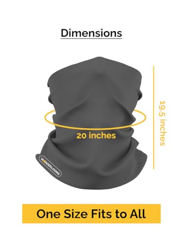 Image of WANDERLOOMS Polygiene Odour-Free UV Protection Unisex Bandana for Men Hair | Antibacterial & Breathable Bandana for Men Bike |Multipurpose Face Mask, Neck Gaiter & Lightweight Headwrap