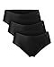 DANISH ENDURANCE Mikrofaser Sport Hipster aus recyeltem Polyester, 3 Pack (Schwarz, Medium)