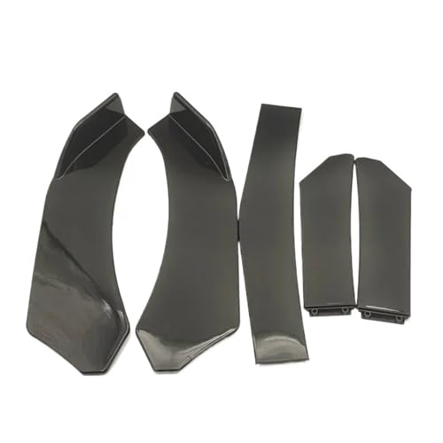 Kit séparateur de pare-choc avant en ABS noir améliorant l'aérodynamisme