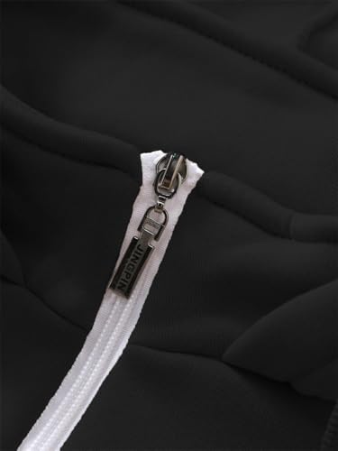 Zip Up Hoodie Men Plain Quarter Zip Pullover Warm Hoodie Drawstring Hooded Sweatshirt Fall Sweater With Pockets4