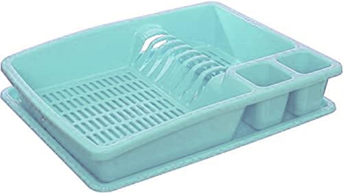 ECO Plastic Dish Drainer Utensil Holder, Dish Rack Drainers (Black)