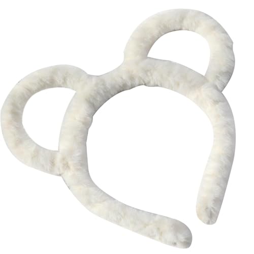 洗顔用メイクアップヘッドバンド、洗顔用美容ヘッドバンド - かわいいぬいぐるみヘッドバンド,ぬいぐるみヘアフープ、装飾アクセサリー、メイクアップスキンケアヘッドバンド、子供、大人用