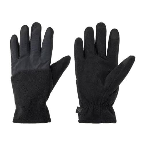 All in Motion Men's Mixed Fleece Gloves - (Black, L/XL), Large-X-Large