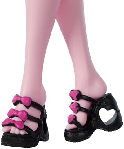 Monster High Güzellik Sırları Draculaura bebek ve aksesuar seti, face roller ve özelleştirilebilir ilham panosu gibi 13 gerçekçi sürpriz, JHK43 - Görsel 6