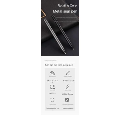 Borges Caneta de gel preta fosca profissional - Edição simples: eleve sua experiência de escrita com