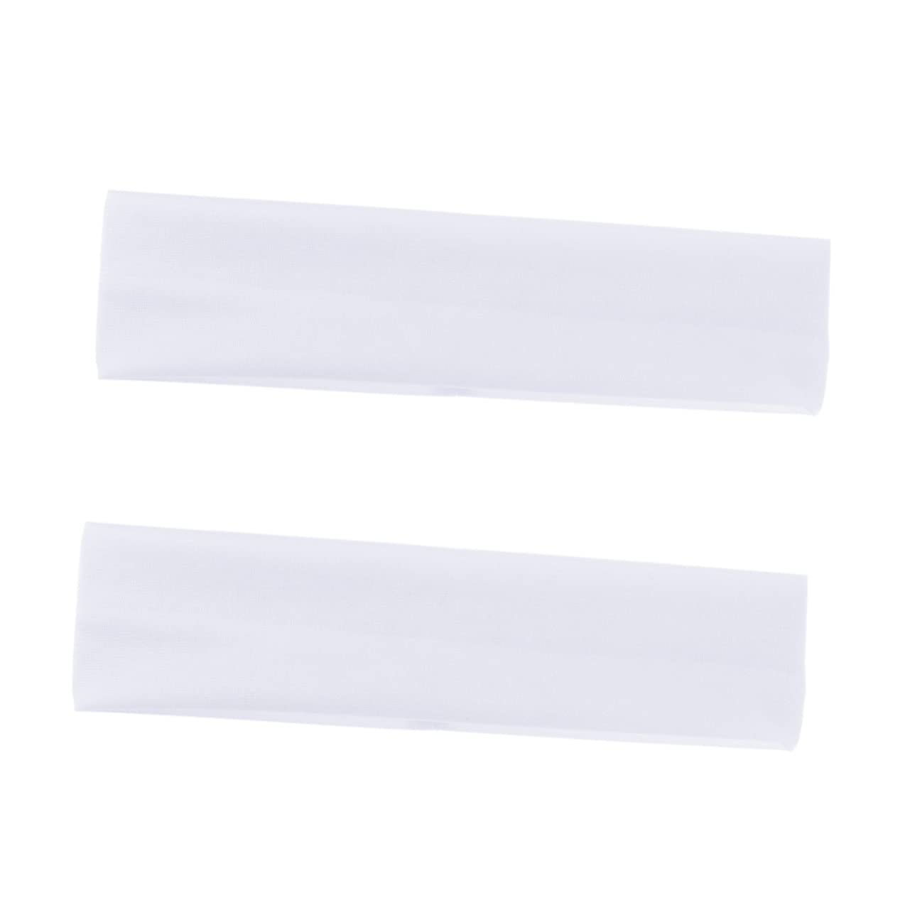 SOESFOUFU White Yoga Headband Men's Sports Headband Multi-Purpose for Yoga Dance Fitness Stretchy Sweat Band