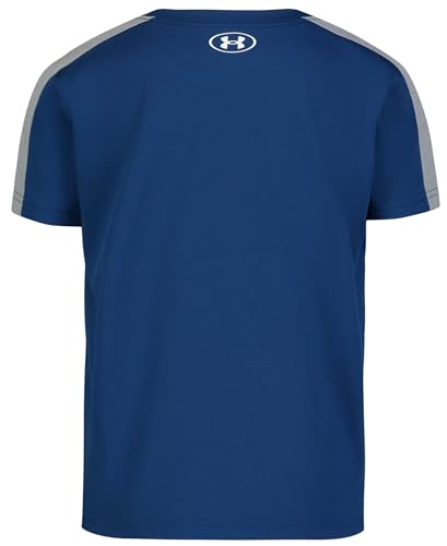 Image of Under Armour Boys' Short Sleeve Wordmark Graphic T-Shirt, Lightweight & Breathable, Relaxed Fit