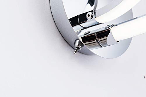 HARPER-LIVING-Halo-Modern-LED-Wall-Light-with-Toggle-Switch-Polished-Chrome-Finish-12-Watts-680-Lumens-Natural-White-Ideal-for-Bedroom-Living-Room-Hallway-Hotel-B-and-B