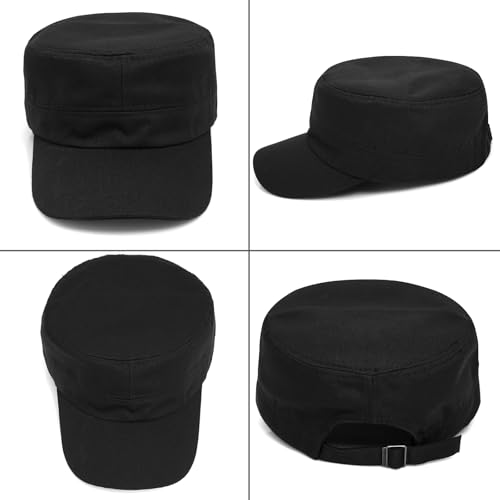 Image of Unisex Basic Cadet Army Caps Everyday Military Style Hat