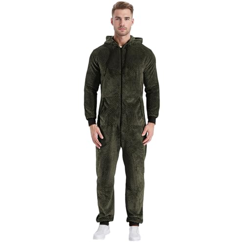 Traje de casa monocolor cálido para mañanas de invierno y descanso cómodo de hombre