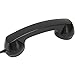 Retro Phone Handset, Multifunction Radiation Proof Handheld Cell Phone Receiver, Handheld Receiver for Mobile Phones, Computers (Black)